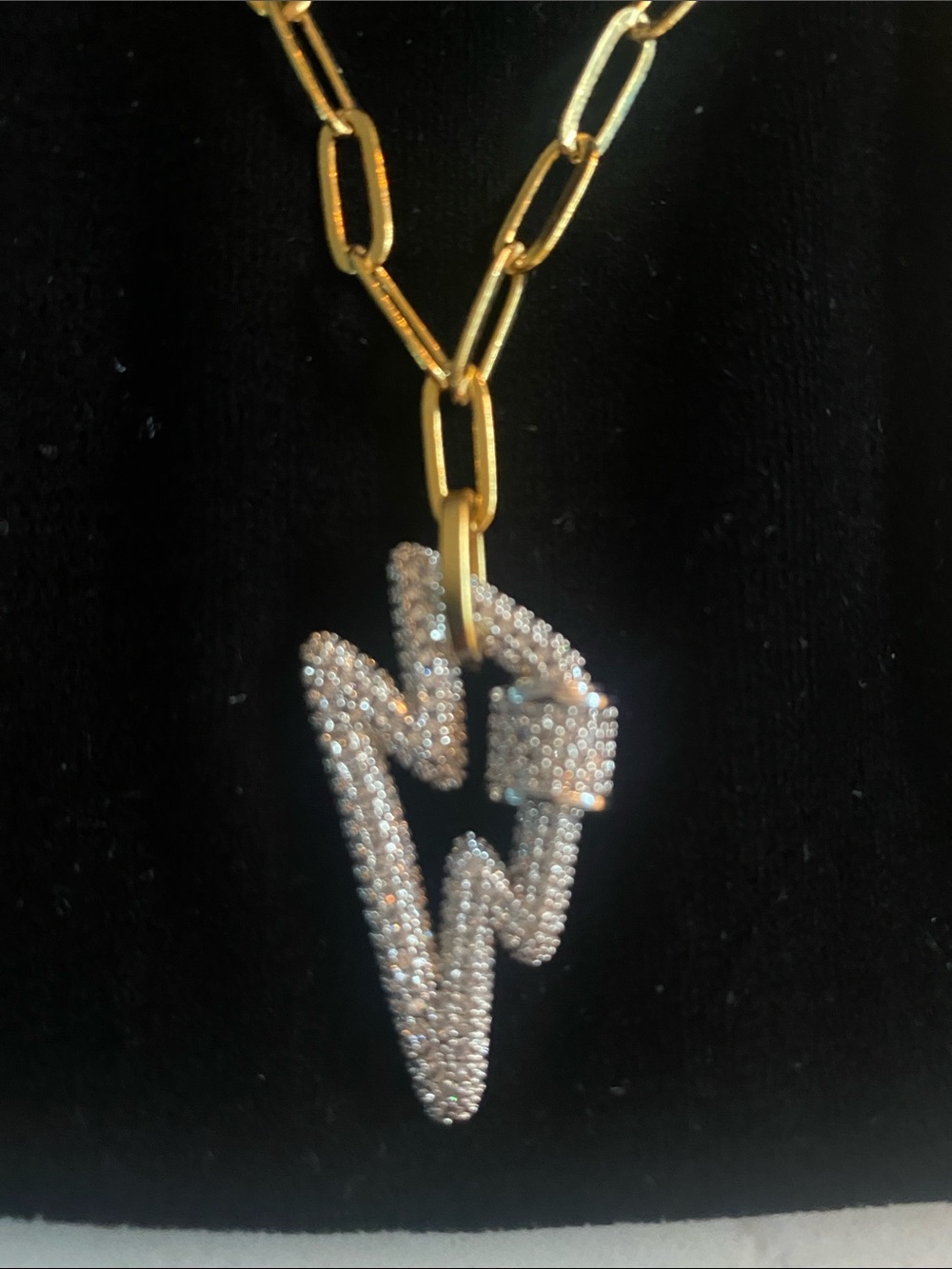 NWOT Artizan Joyeria Three Piece “Lightning Themed) Mixed Metal Necklace Set - Picture 5 of 6